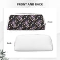 thumbnail image 5 of Uemuo Snake And Floral1 Printed Leather Pencil Case, Pencil Pouch, Portable Pencil Bag, Pen Case for& Office, 5 of 7