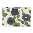 thumbnail image 7 of Yayeee Bath Rug for Bathroom Floor Non Slip Rectangle Fluffy Soft Absorbent Mat, 16"x24", Navy Flower, 7 of 7