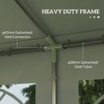 thumbnail image 4 of Outsunny 20'x13' Heavy Duty Party Tent, Carport Garage Canopy, Portable Sun Shelter with Sidewalls White, 4 of 10