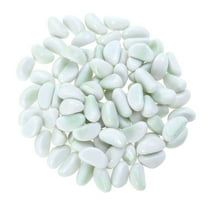 LOLIPPYY White Glass Pebble 1 Bag 500g for Fish Tank Decoration Crystal Rock Aquarium Decor