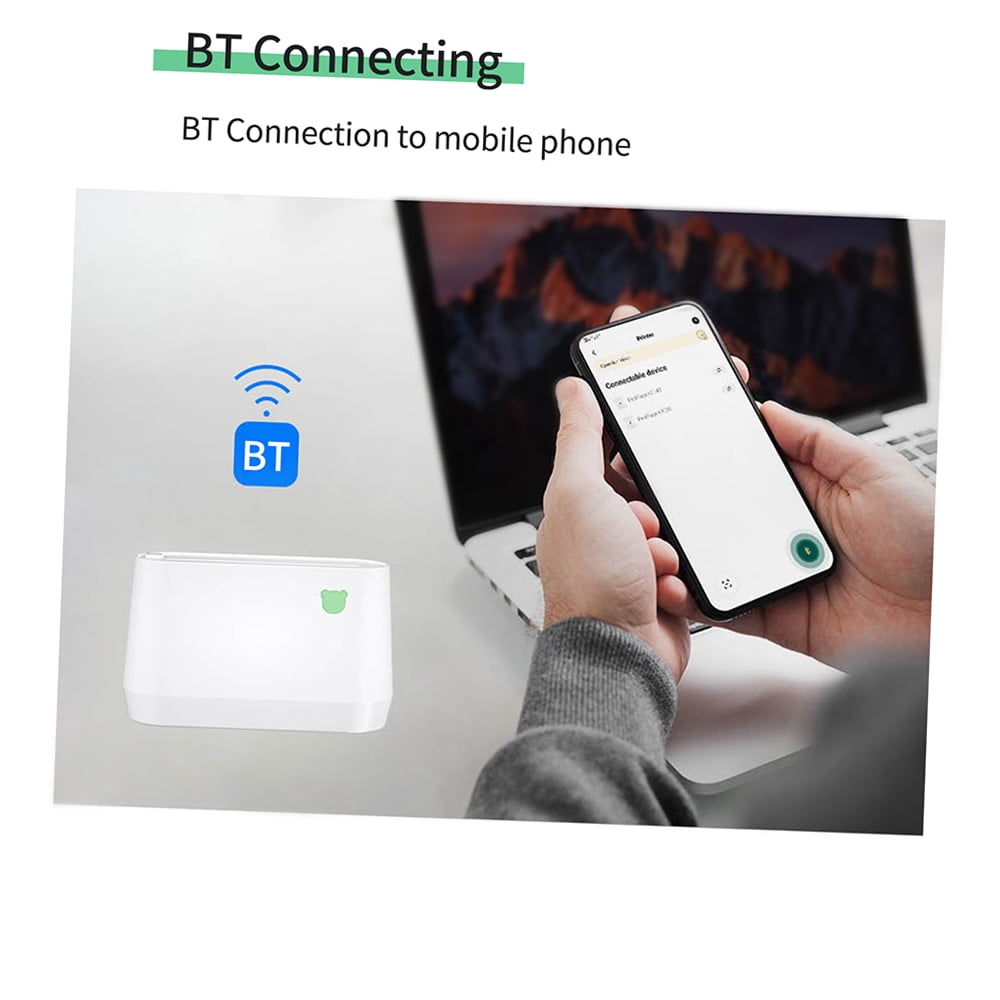 Printer,I0s 56mm/77mm Paper Compatible Bt Pocket Mobile 203dpi Bt Pocket Portable Thermal Notes Printer 203dpi Bt Support 56mm/77mm Paper Compatible With Android Printer Receipt Label