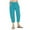 Blue, variant on WIZUTIZ Slacks for Women Capri Pants Classic Trendy Loose Wide Leg Pants Stretch Elastic Mid Rise Cropped pants Solid Drawstring Straight Leg with Pockets Palazzo Pants Workout Vacation Green