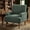 Green, variant on Aukfa Mid Century Corduroy Accent Chair, Wide Wale Upholstered Armchair with 9" Wood Legs for Living Room Bedroom,Beige