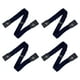 thumbnail image 2 of Cinturón de lona duradero de 4 piezas sin hebilla, cómodo y ajustable, para hombre y mujer, elástico e invisible para vaqueros. Azul marino, 2 of 9