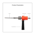 thumbnail image 2 of Portable Electric Drill Sockets Adapter Conversion Head Electric Drill To Hammer Conversion Head, 2 of 7