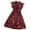 Red, variant on EnJoCho Kids Clothes Girls Vintage Print Flying Sleeves Pleated Princess Dress Girls Dresses Little Children Girl Summer Trendy Dress Outfits Cute Dresses 11-12Years