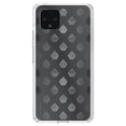 thumbnail image 1 of DistinctInk Clear Shockproof Hybrid Case for Google Pixel 4 (5.7" Screen) - TPU Bumper, Acrylic Back, Tempered Glass Screen Protector - Silver Grey Black White Damask - Floral Damask Pattern, 1 of 1