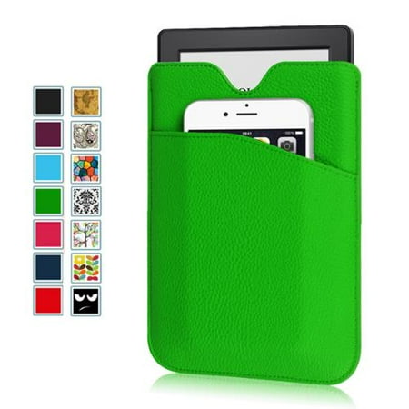 Fintie 6-Inch PU Leather Sleeve Case Cover for Kindle 7th Gen, Kindle Paperwhite, Kindle Voyage, Fire HD 6, Green