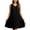 Black A, variant on Dresses for Women Solid Sleeveless V Neck Plus Size Loose Mid-Length Sundress for Everyday Wear