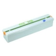 thumbnail image 1 of Dispensador de envoltura de plástico con cortador deslizante, dispensador de envoltura adhesiva y organizador de papel de aluminio, verde, 1 of 7