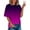 Purple, variant on Njoeus Womens Round Neck Tshirt Loose Casual Summer Shirts Short Sleeve Tunic Tops for Women Tie-Dyed Graphic Tees S-5XL (Available in Plus Size)