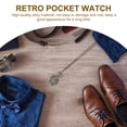 thumbnail image 3 of 1Pc Retro Pocket Watch Unique Pocket Watch Lightweight Watch with Chain, 3 of 7