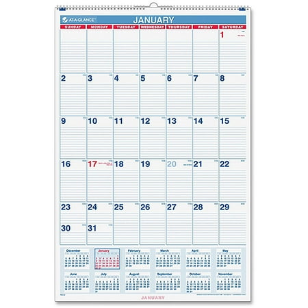 at a glance recycled basic monthly wall calendars walmart com