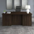 thumbnail image 2 of Pemberly Row 72W x 36D Executive Desk in Black Walnut - Engineered Wood, 2 of 7