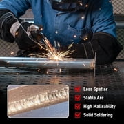 Sunstac .030 MIG Welding Wire - 10LB ER70S-6 Carbon Steel Solid Core MIG Wire, Copper Coated, Low Splatter & High Deoxidizer