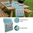 thumbnail image 5 of Happy Easter Table Runner - 72 Inch Long, Kitchen Dining Table Runner Dresser Scarves, Cute Gnomes Eggs Blue Bunny Flowers Border Farmhouse Decor for Coffee Tables Wedding Party Banquet, 5 of 8