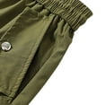 thumbnail image 4 of pstuiky Hombres bajos, Pantalones cortos de verano para hombre, informales y cómodos, con bolsillo y cintura elástica y cordón ajustable. Pantalones cortos de golf, 4 of 6