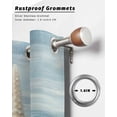 thumbnail image 6 of nqOlkjepod Outdoor Curtains for Patio Waterproof, Coastal Beach Starafish Outdoor Privacy Panels Grommet, Summer Ocean Wave Blue Beige Blackout Outside Curtains for Porch/Cabana 54"x84", 1 Panel, 6 of 8
