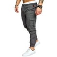 thumbnail image 3 of LilyLLL Men's Combat Cargo Trousers Casual Workwear Taper Leg Jogger Trousers, 3 of 4