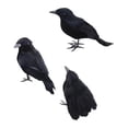 thumbnail image 1 of Decoración de cuervos de Halloween Macarena cuervos con plumas negras, 1 of 8