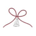 thumbnail image 5 of Bow Christmas Tree Topper Xmas Tree Top Decor Elegant Metal Construction for Holiday Living Room Parties, 5 of 9