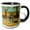 Black/White, variant on 3drose, the Painter on His Way to Work by Vincent Van Gogh, 11oz Two-tone Green Mug