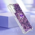 thumbnail image 4 of Funda para Samsung Galaxy A14 5G con Brillo Líquido Flotante, Purpurina, Parachoques y Anillo Giratorio Soporte, 4 of 5