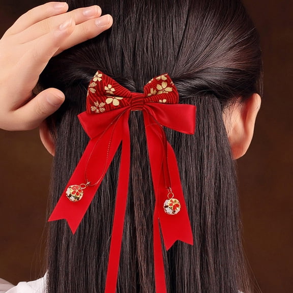 Tineasur 2pcs Bow Hair Clips Lightweight Portable Hair Accessories for Women Girls Stylish and