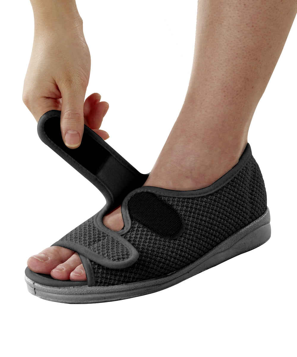 Silverts Women In & Easy Sandals, 5, Black - Walmart.com