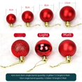 thumbnail image 4 of Adornos navideños 3/4/6/8cm Bola navideña redonda de plástico brillante galvanizada Decoración de árbol de Navidad Colgante Bola colgante, 4 of 4