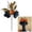 C, variant on 1Pc Clearance Under $5 Artificial Halloween Flower Pick Black Floral Pick Plastic For Mantelpiece Arranging Black Floral Pick D Black Rose Vase D (F)