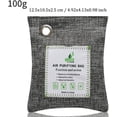 thumbnail image 3 of Bamboo Charcoal Bags Odor Absorber, 2 Packs 100g Charcoal Deodorizer Bags with Hooks, Nature Bamboo Charcoals Air Purifying Bags Activated Charcoals Odor Absorbers for Cars Pet Closet Bathroom, 3 of 4