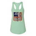 thumbnail image 3 of By His Blood We Are Healed Inspirational/Christian Ladies Racerback Tank Top, Mint, Large, 3 of 5
