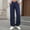 Navy, variant on Women Loose High Waist Sweatpants Solid Color Elastic Waist Pocket Pants Casual Trousers Comfortable Fabric Daily Wear Sport Casual All Season Regular Length(Navy,L)