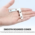 thumbnail image 5 of WellMade 10 Pcs 2" Heavy Duty L Bracket Corner Braces - Durable Iron Zinc Plated Angle Brackets, Right Angle Supports with Screws for Furniture, Shelves, Wood & DIY Projects, 5 of 7