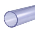thumbnail image 1 of Unique Bargains 43mm ID 50mm OD 0.2m Transparent Blue PVC Rigid Round Pipe High Transparency, 1 of 6