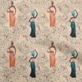 thumbnail image 1 of oneOone Velvet Peach Fabric African Sewing Material Print Fabric by The Yard 58 Inch Wide, 1 of 4