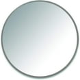 thumbnail image 1 of ITY International - Miroir Mural Rond, Diamètre de 23,6 Pouces, Cadre Gris, 1 of 4