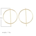 thumbnail image 3 of Women Simple Design Geometric Shape Circle stud earring Stud Earring Girl Round Cirle Exaggerated Earring Jewelries, 3 of 9