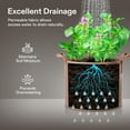 thumbnail image 4 of VIVOSUN 5-Pack 15 Gallon Brown Grow Bag, Fabric Pot with Handles for Vegtables and Plants, 4 of 7