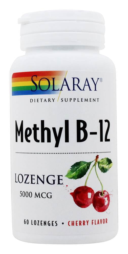 Solaray - Methyl B12 Cherry 5000 mcg. - 60 Lozenges