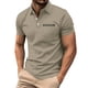 thumbnail image 2 of Blusa y camisa de manga corta con cuello vuelto y bloques de color para hombre Camiseta de manga corta con cuello abotonado para hombre, 2 of 5