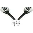 thumbnail image 2 of Krator Black/Chrome Skeleton Hand Motorcycle Mirrors Compatible with Yamaha RZ TZ TD TDM 250 350 700 750 850 1000 Fazer, 2 of 3