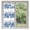 Blue, variant on Blue Floral Window Privacy Film, Vintage Farmhouse Garden Flower Leaves Static Cling UV Sun Blocking Heat Control Window Tint Day and Night, Non-Adhesive One Way Windows Privacy Cover 35.4''x78.7''