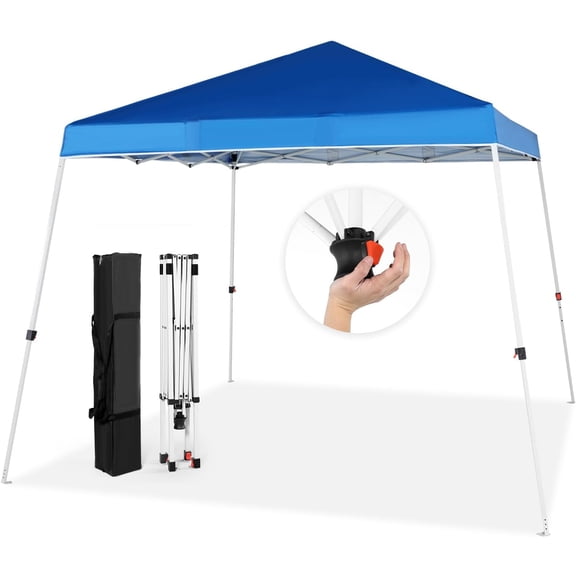 Abba Patio 10'x10' Outdoor Pop up Canopy Tent w/ Carry Bag, Blue