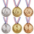 thumbnail image 1 of Medallas de fútbol de oro Yjmei, juego de 6 medallas de fútbol de metal, trofeos de participación del equipo, regalos de fiesta, 1 of 3