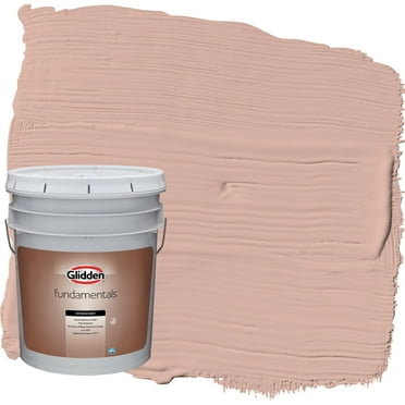 Glidden Fundamentals Exterior Paint Sandpaper / Orange, Flat, 5 Gallon
