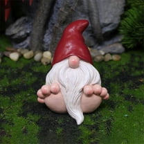 hengsof Resin Garden Gnome Statue Decor Indoor Outdoor Sculpture for Patio Yard Lawn Porch,Garden Gifts,Dwarf Ornament