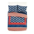 thumbnail image 6 of Modern Heirloom Americana Patch 3-Piece Cotton Quilt Set, Blue/Red, Full/Queen, 6 of 10