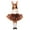 D178/Brown, variant on Afdoent Girls Clothes Fashion Girls Tutu Dress With Skirt And Festive Printed Top For Holiday Parties And 3-5 Years